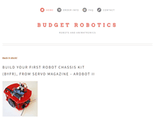 Tablet Screenshot of budgetrobotics.com